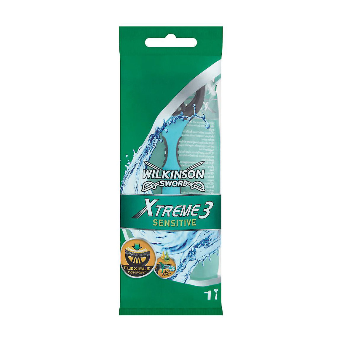 Одноразовий станок для гоління Wilkinson Sword Xtreme3 Sensitive чоловічий, 1 шт